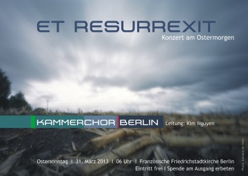 Konzert "Et resurrexit" am 31.03.2013 in der Französischen Friedrichstadtkirche