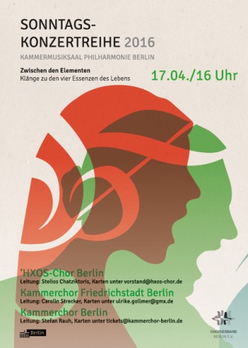 Sonntags-Konzertreihe des Chorverband Berlin am 17.04.2016 in der Philharmonie Berlin